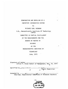 EXAMINATION  AND  MODELING by. (1971) SUBMITTED  IN