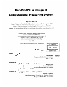 HandSCAPE:  A Design  of Computational  Measuring  System