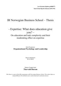 BI Norwegian Business School – Thesis you? –