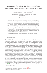 A Semantic Paradigm for Component-Based Gyrd Brændeland and Ketil Stølen