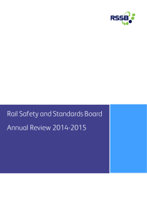 Rail Safety and Standards Board Annual Review 2014-2015
