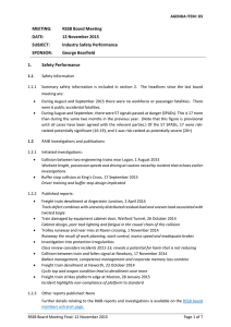 MEETING:   RSSB Board Meeting  DATE:  12 November 2015 