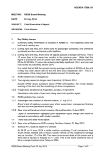 AGENDA ITEM: B1 MEETING:  RSSB Board Meeting DATE: 03 July 2014