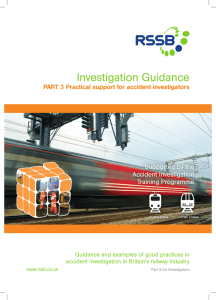 Investigation Guidance Supported by the Accident Investigation Training Programme