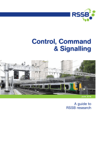 Control, Command &amp; Signalling A guide to RSSB research