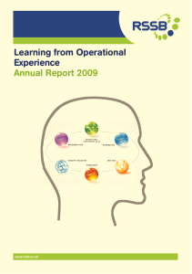 Learning from Operational Experience Annual Report 2009