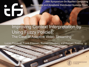 Improving Context Interpretation by Using Fuzzy Policies: