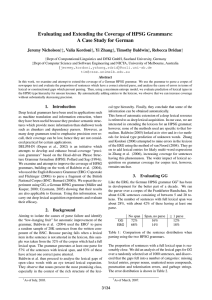 Evaluating and Extending the Coverage of HPSG Grammars: