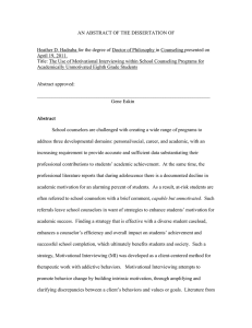 AN ABSTRACT OF THE DISSERTATION OF