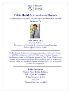 Public Health Sciences Grand Rounds Presented By