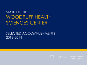 WOODRUFF HEALTH SCIENCES CENTER  STATE OF THE