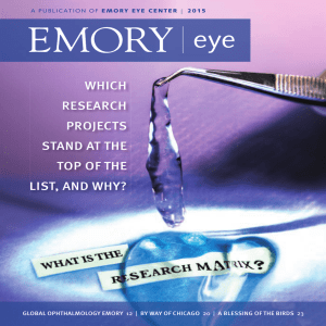 eye WHICH RESEARCH PROJECTS