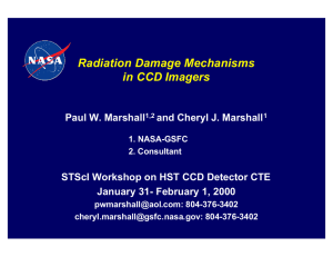 Radiation Damage Mechanisms in CCD Imagers