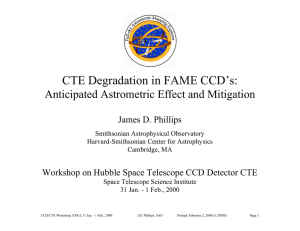 CTE Degradation in FAME CCD’s: Anticipated Astrometric Effect and Mitigation