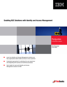 Front cover Enabling B2C Solutions with Identity and Access Management Redguides