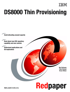 DS8000 Thin Provisioning Front cover