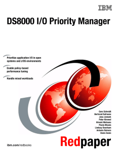 DS8000 I/O Priority Manager Front cover