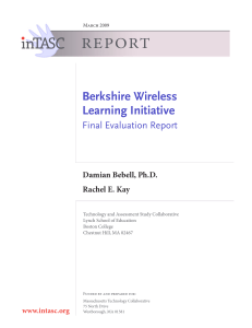 REPORT Berkshire Wireless Learning Initiative Final Evaluation Report