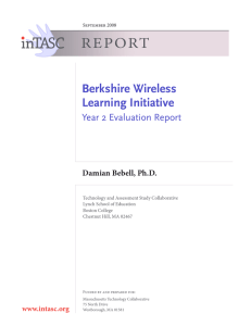 REPORT Berkshire Wireless Learning Initiative Year 2 Evaluation Report