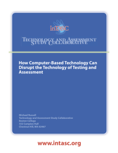 Technology and Assessment Study Collaborative How Computer-Based Technology Can