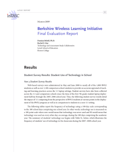 Results Berkshire Wireless Learning Initiative Final Evaluation Report