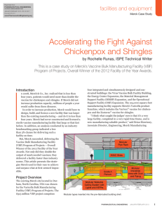 Accelerating the Fight Against Chickenpox and Shingles facilities and equipment