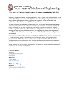 Mechanical Engineering Graduate Students Association (MEGA)