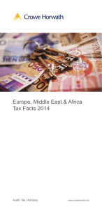 Europe, Middle East &amp; Africa Tax Facts 2014 www.crowehorwath.net