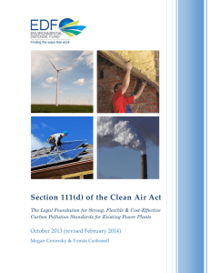Section 111(d) of the Clean Air Act