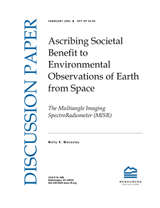 DISCUSSION PAPER Ascribing Societal Benefit to