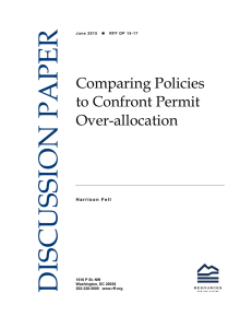 DISCUSSION PAPER Comparing Policies to Confront Permit