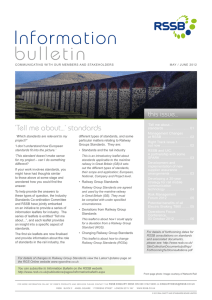 bulletin Information ‘Tell me about...’ standards this issue...