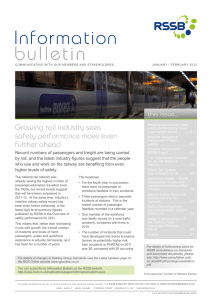 bulletin Information Growing rail industry sees safety performance move even