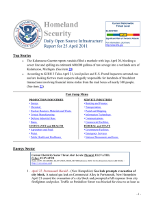 Homeland Security Daily Open Source Infrastructure Report for 25 April 2011