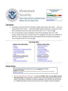 Homeland Security Daily Open Source Infrastructure Report for 20 April 2011