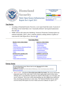 Homeland Security Daily Open Source Infrastructure Report for 6 April 2011