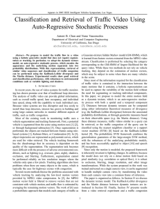 Classification and Retrieval of Traffic Video Using Auto-Regressive Stochastic Processes