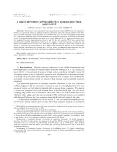 A MORE EFFICIENT APPROXIMATION SCHEME FOR TREE ALIGNMENT