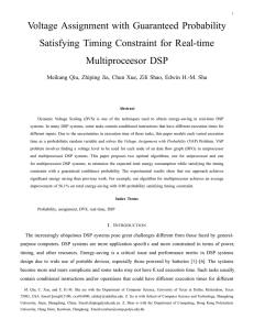 Voltage Assignment with Guaranteed Probability Satisfying Timing Constraint for Real-time Multiproceesor DSP