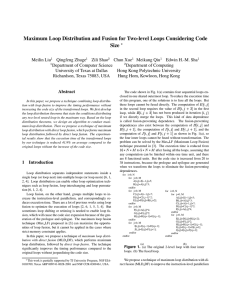 Maximum Loop Distribution and Fusion for Two-level Loops Considering Code Size