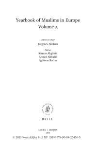 Yearbook of Muslims in Europe Volume 5 Jørgen S. Nielsen