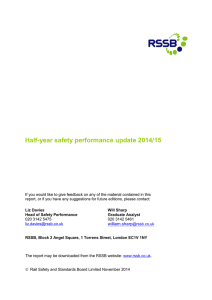 Half-year safety performance update 2014/15