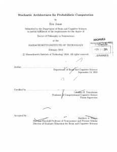 Stochastic  Architectures  for  Probabilistic  Computation