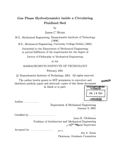 Gas  Phase  Hydrodynamics  inside  a ... Fluidized  Bed Moran James