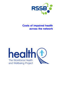 Costs of impaired health across the network