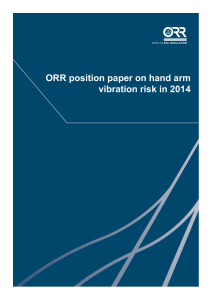 ORR position paper on hand arm vibration risk in 2014 9923024