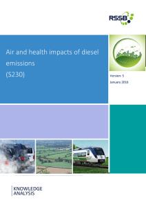 Air and health impacts of diesel emissions (S230)