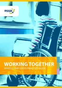 WORKING TOGETHER WHEELCHAIR GOOD PRACTICE GUIDE 1