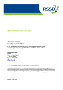 Risk Profile Bulletin version 6