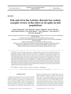 Fish and oil in the Lofoten–Barents Sea system: populations